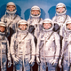 Los astronautas de las misiones MErvcury. Gordon Cooper en la esquina superior derecha. Foto: Wikipedia